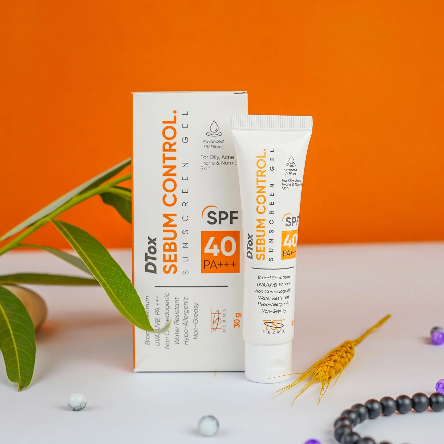 D-Tox Sebum Control Sunscreen Gel | SPF 40+